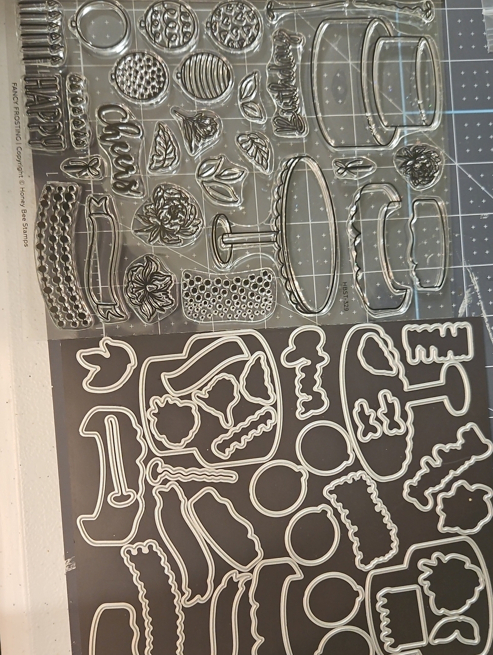 Birthday Wishes Stamps and Matching Dies Set. A&C #12